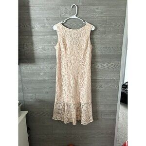 Eva Mendez New York And Company Pink Dress‎ Women's Size Medium NWT PINK LACE